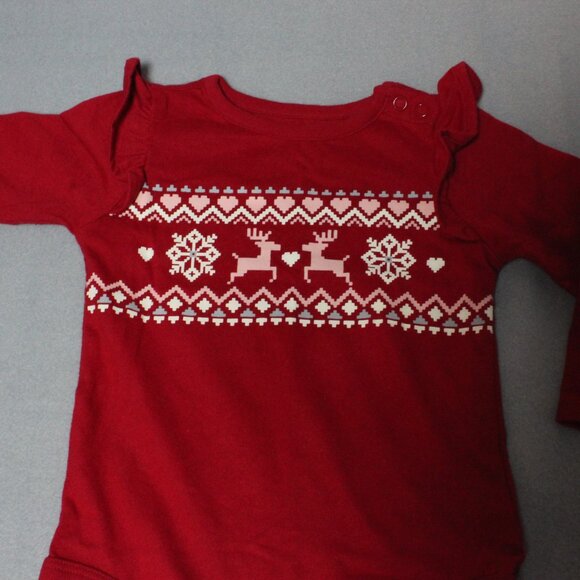Garanimals 12M Christmas Bodysuit & Fair Isle Leggings Set - Picture 6 of 6